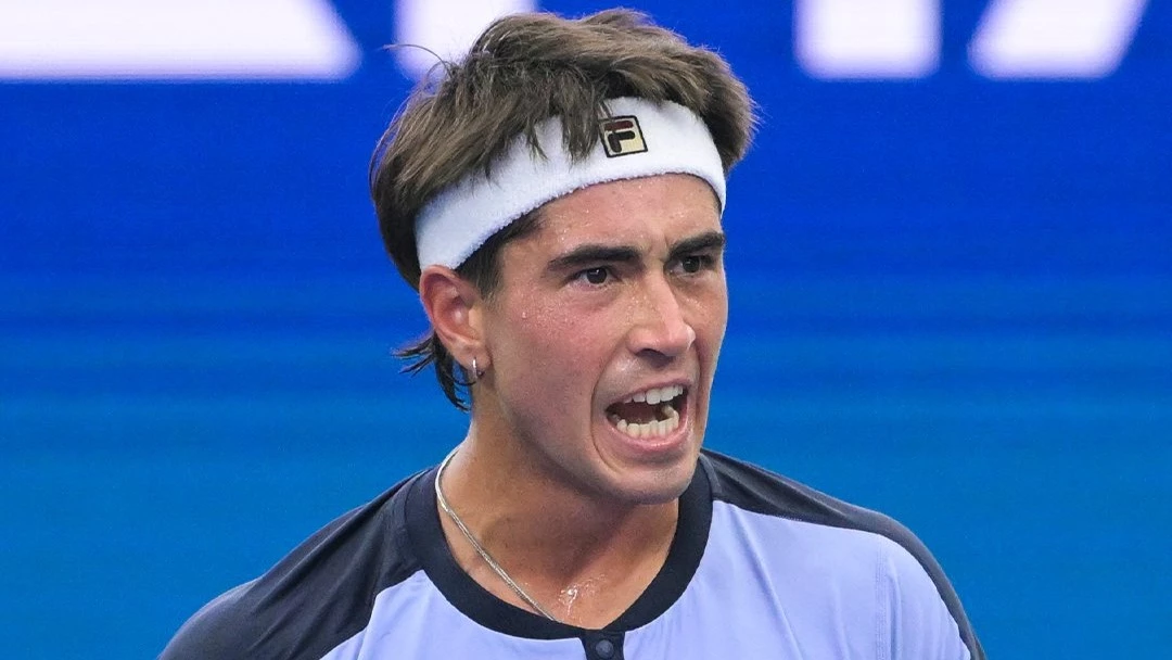 Foto: Comesaña ganó los primeros dos sets pero cayó al perder los otros 3 ante Cobolli.