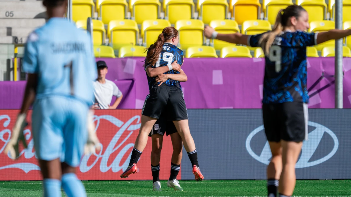Argentina celebra la goleada. Foto: X @Argentina.