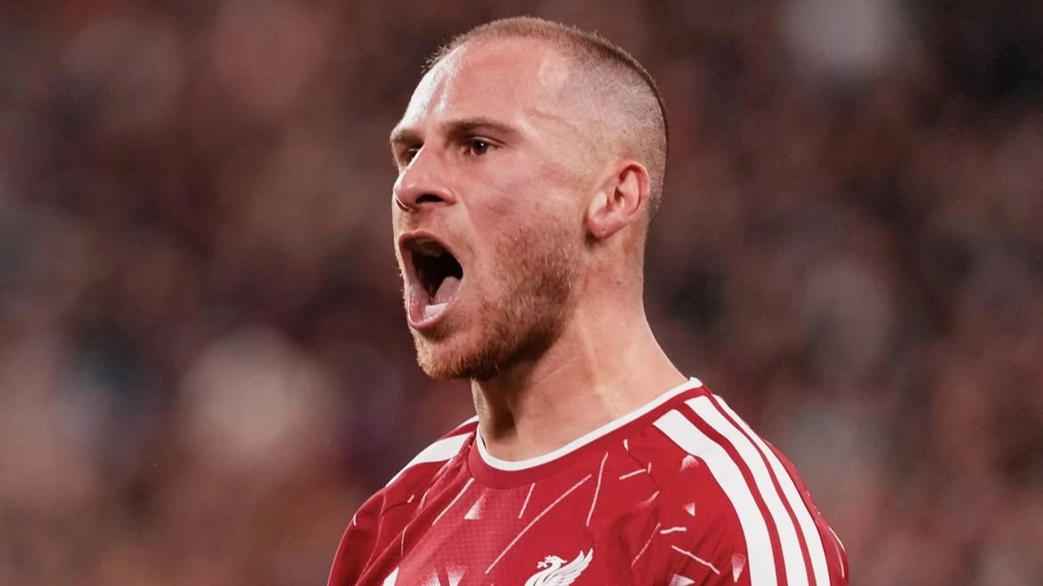 Foto: Mac Allister marcó un golazo, el de la victoria de Liverpool sobre Atlético de Madrid.