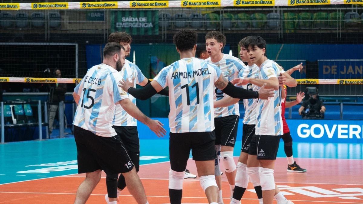 Foto:Mauricio Val CBV-Dos muy buenos primeros setpara Argentina que se emparejó mucho en el tercero-&nbsp;
