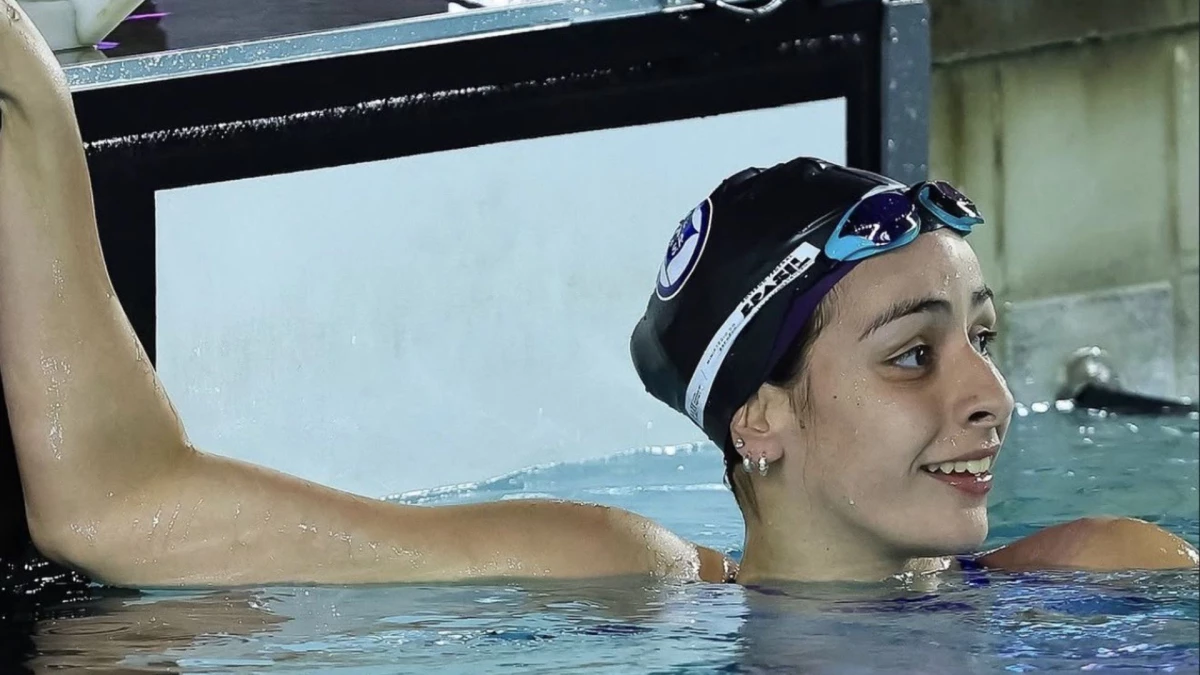 Foto: Oro y Récord en los Suramericanos para Santillán.