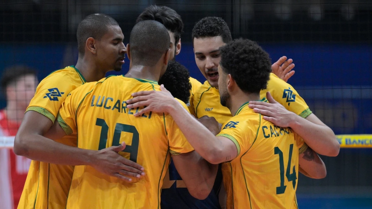 Foto: Maurício ValCBV. Brasil 8vo en el ranking mundial, el gran candidato, arrancó ganando sin problemas 3-0 a Chile