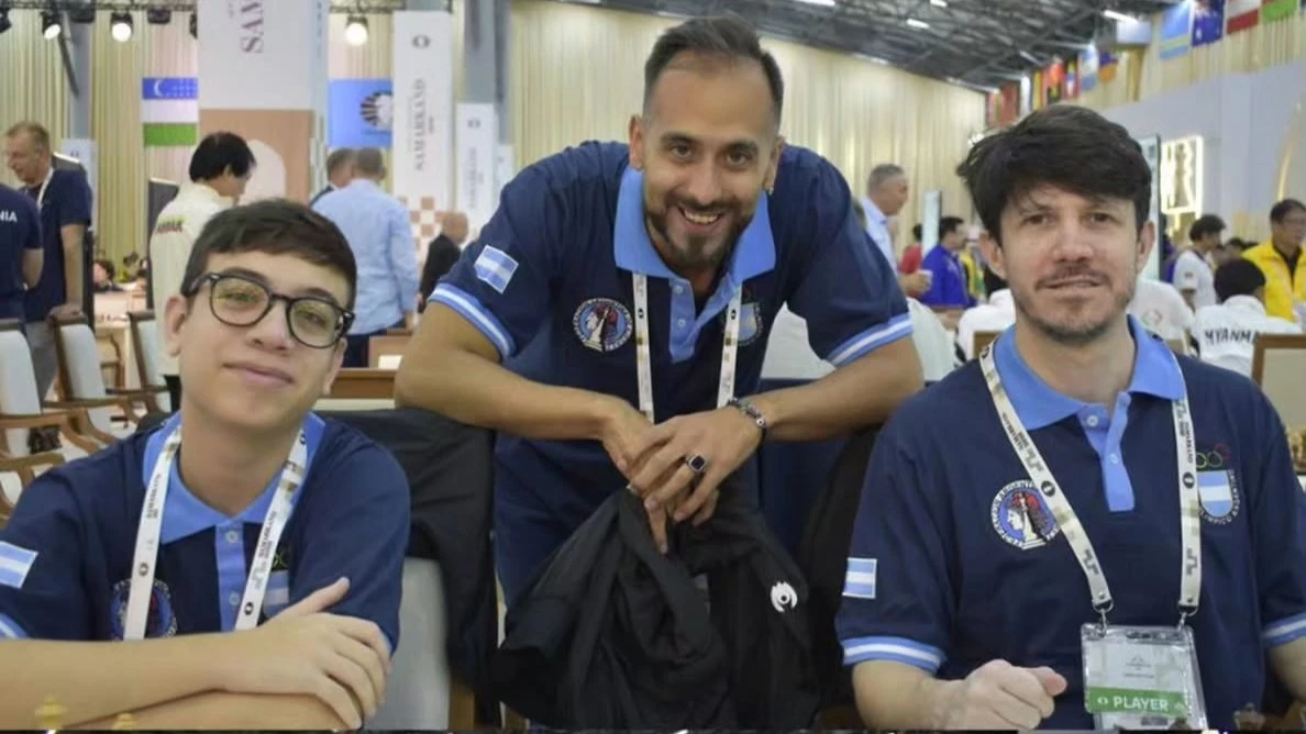 El equipo argentino de ajedrez participa de la Olimpiada de Uzbekistán 2026. (Foto: Prensa FADA)