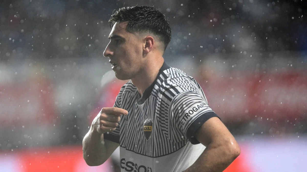 Merentiel anotó el 2 a 0 y su gol número 62 con la camiseta de Boca.Foto de Alfredo Luna (RTA - DeporTV).