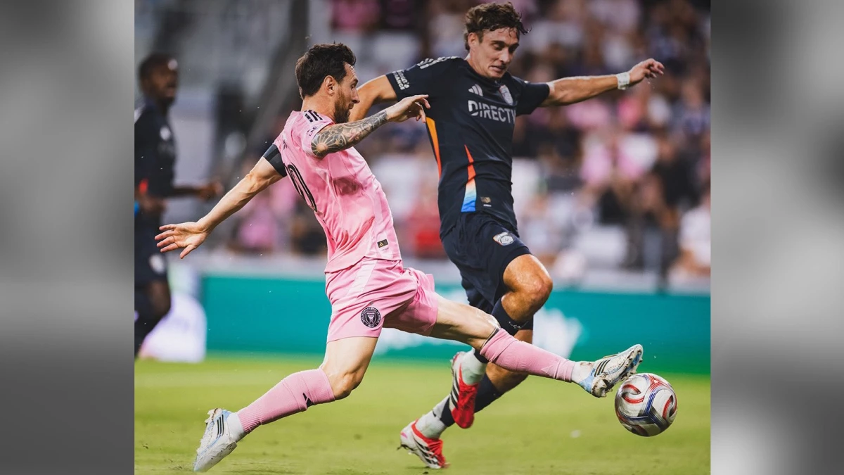 Foto: Lionel Messi convirtió de tiro libre pero solamente alcanzó para un empate de Inter Miami de local.
