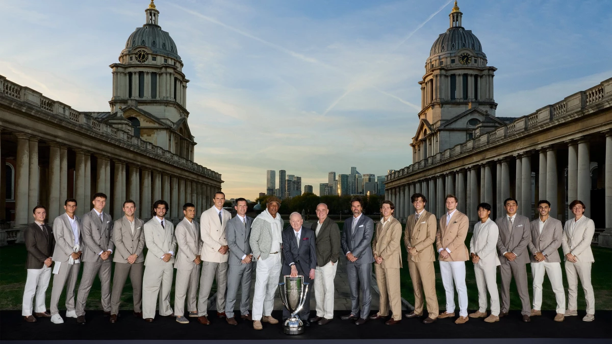 Francisco Cerúndolo, junto al resto de las figuras que participarán de la novena edición de la Laver Cup en Londres 2026.
