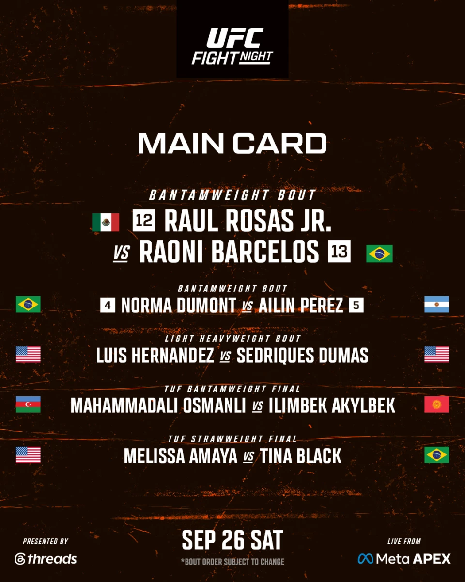 Foto de la UFC (X).