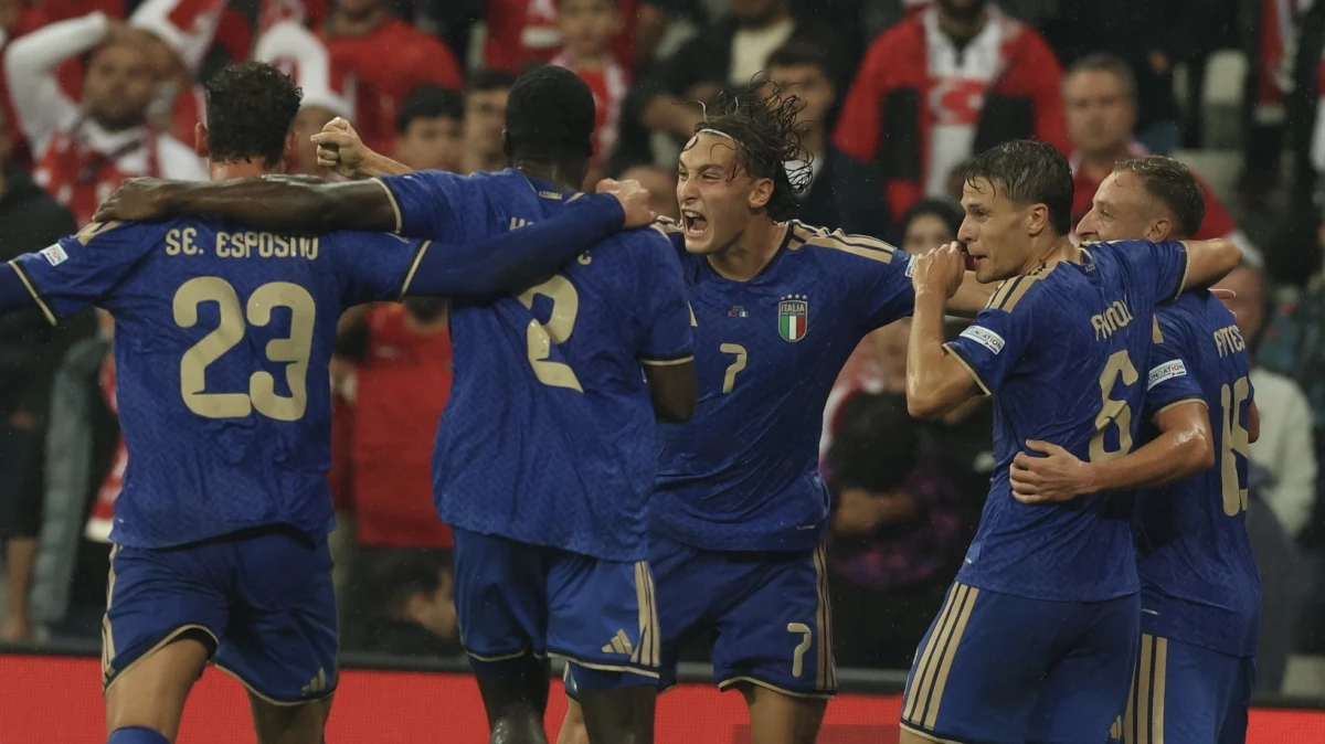 Foto: Italia celebró una victoria muy necesaria en Turquía.