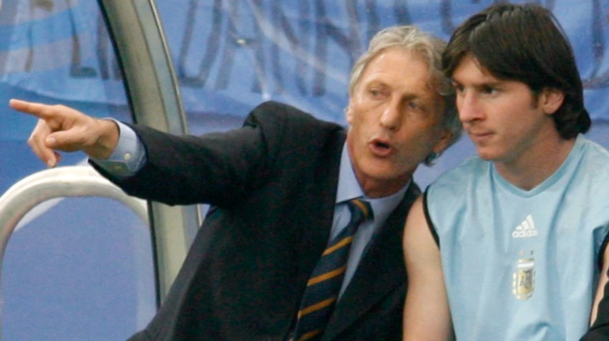 José Pekerman fue el entrenador que hizo debutar a Messi en la Selección mayor y lo llevó a su primer Mundial en 2006.
