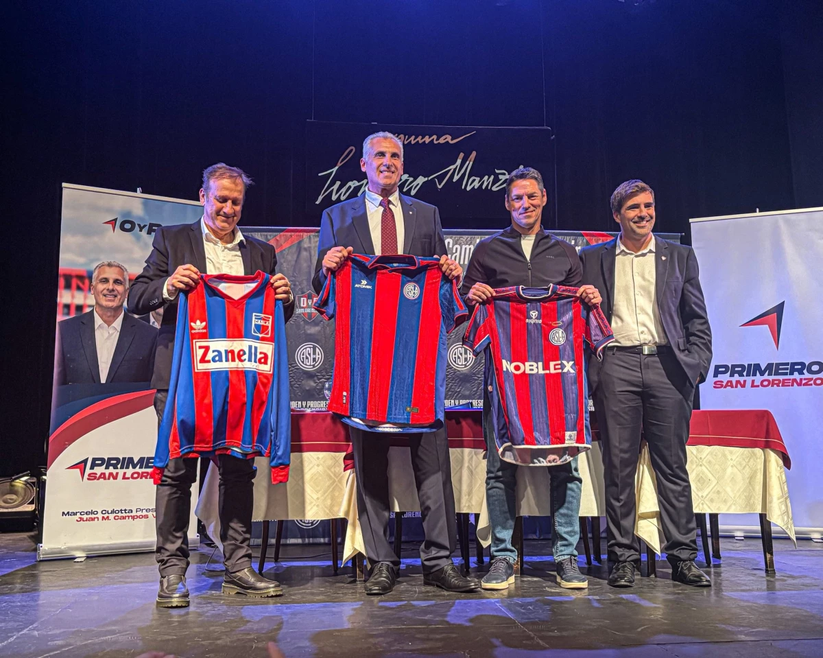Foto:@SanLorenzo. El correntino Guillermo Franco asumió en junio pasado el cargo de manager deportivo.&nbsp;