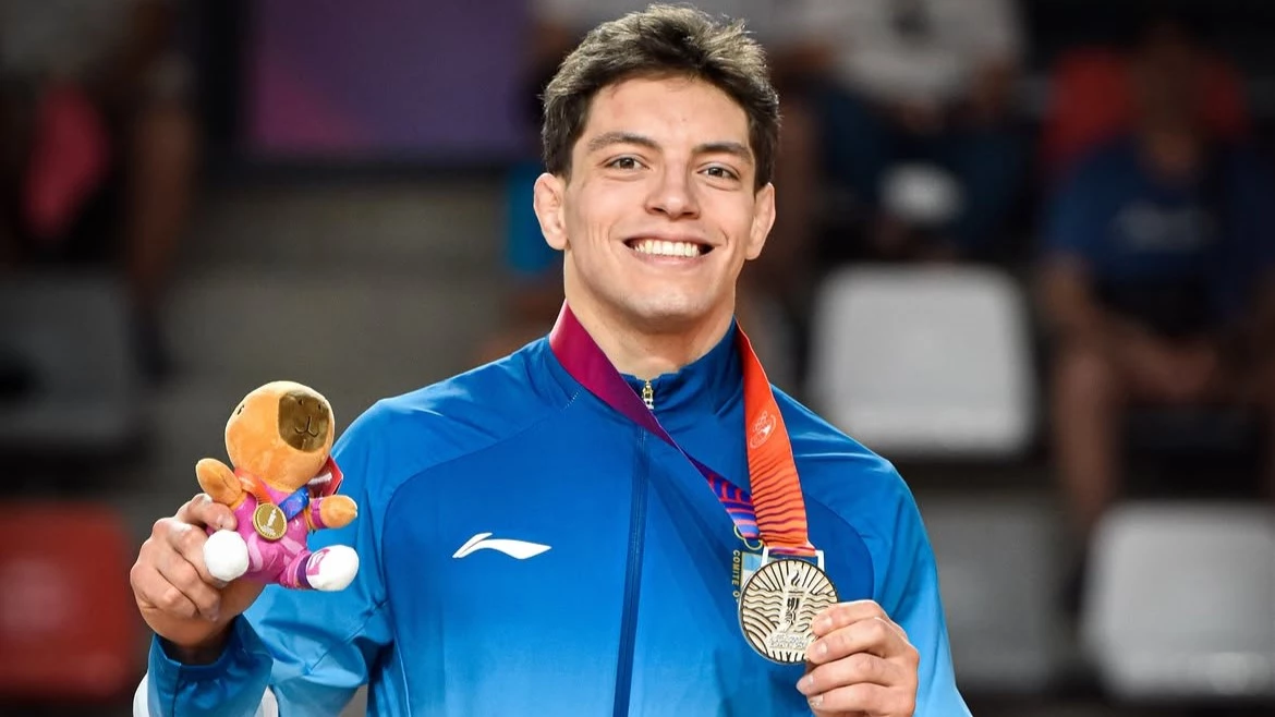 Agustín Gil ganó la medalla de plata en los últimos Juegos Suramericanos de Santa Fe 2026.&nbsp;