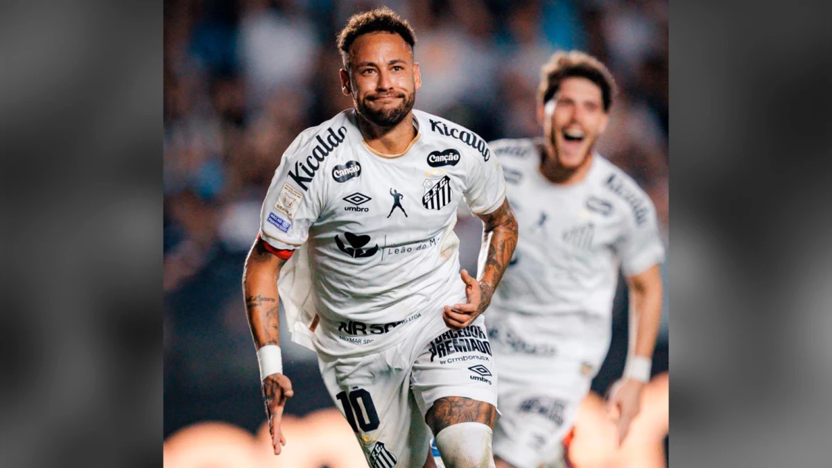 Foto: Neymar amargó a Flamengo con su doblete de penales.