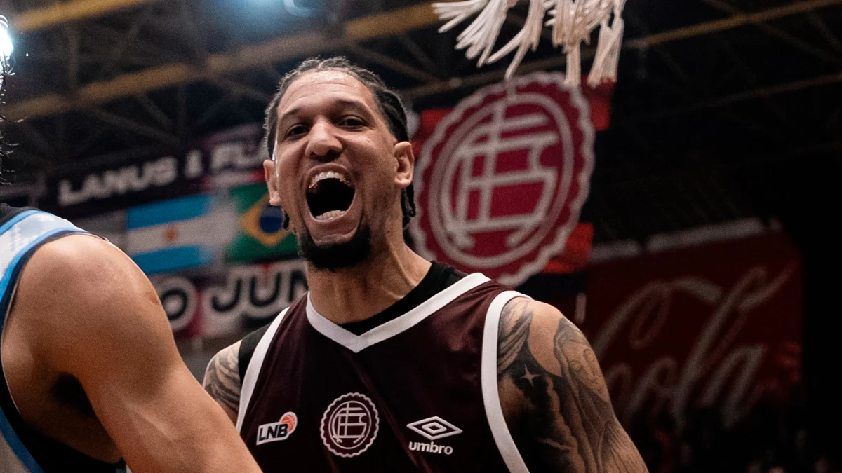 Pedro Bombino Parada, figura estelar de Lanús en LNB | Foto: Prensa AdC