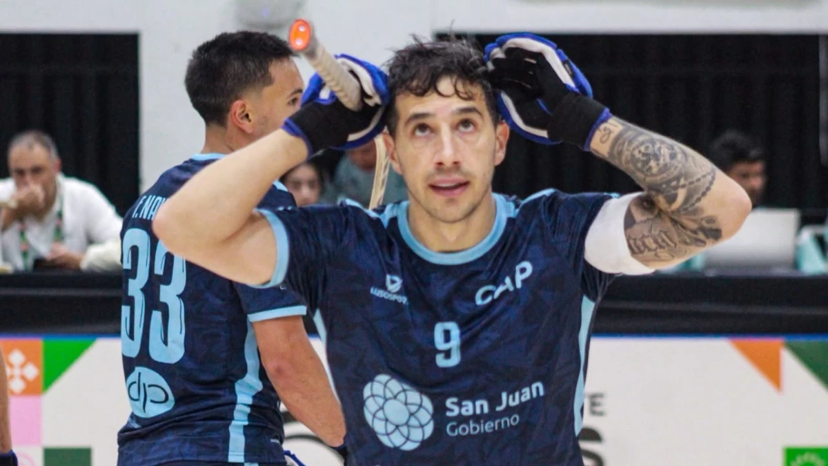 El sanjuanino Lucas Ordoñez celebra su gol. foto: comitenacionalarg.