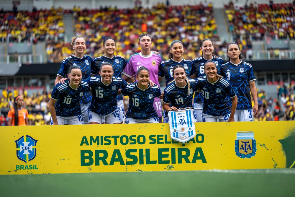 Foto:@Argentina. La Selección albiceleste igualó 2-2 con Brasil en el segundo amistoso en fecha FIFA