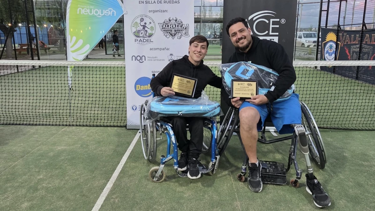 Alejo Riolfo y Ezequiel Cabrera ganaron su primera final en el “Second Draw” en Neuquén. (Foto: @ParaDeportesOk)