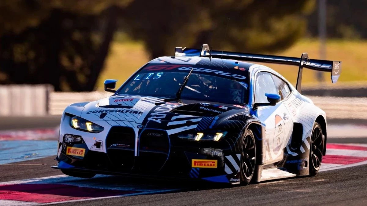 Foto: Prensa GT World Challenge. El chubutense Montenegro (BMW) trepó hasta el quinto lugar en la general y se adjudicó la Copa de Plata en Portimao