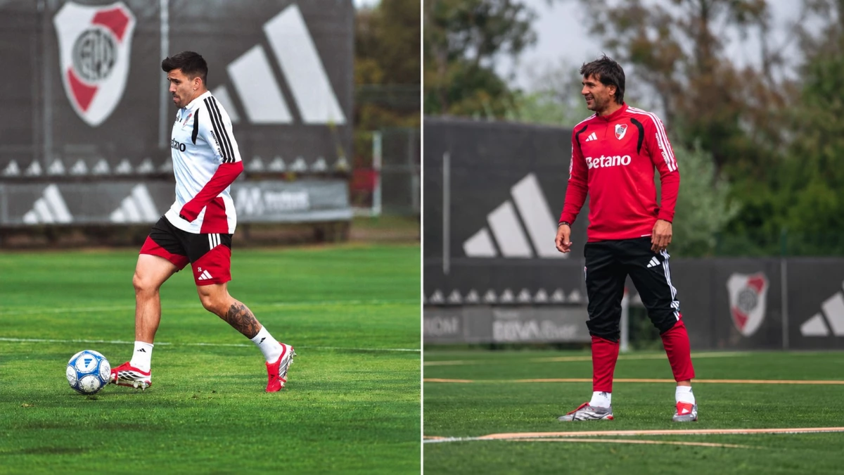 Foto: River. El Huevo Acuña quiere jugar el domingo con Racing y van a evaluar si lo prueban en el amistoso&nbsp;