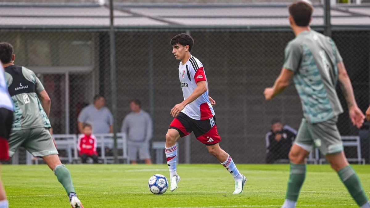 Foto: River. Los suplentes de River igualaron 1-1 con Ferro en el predio de Ezeiza, con un equipo alternativo.