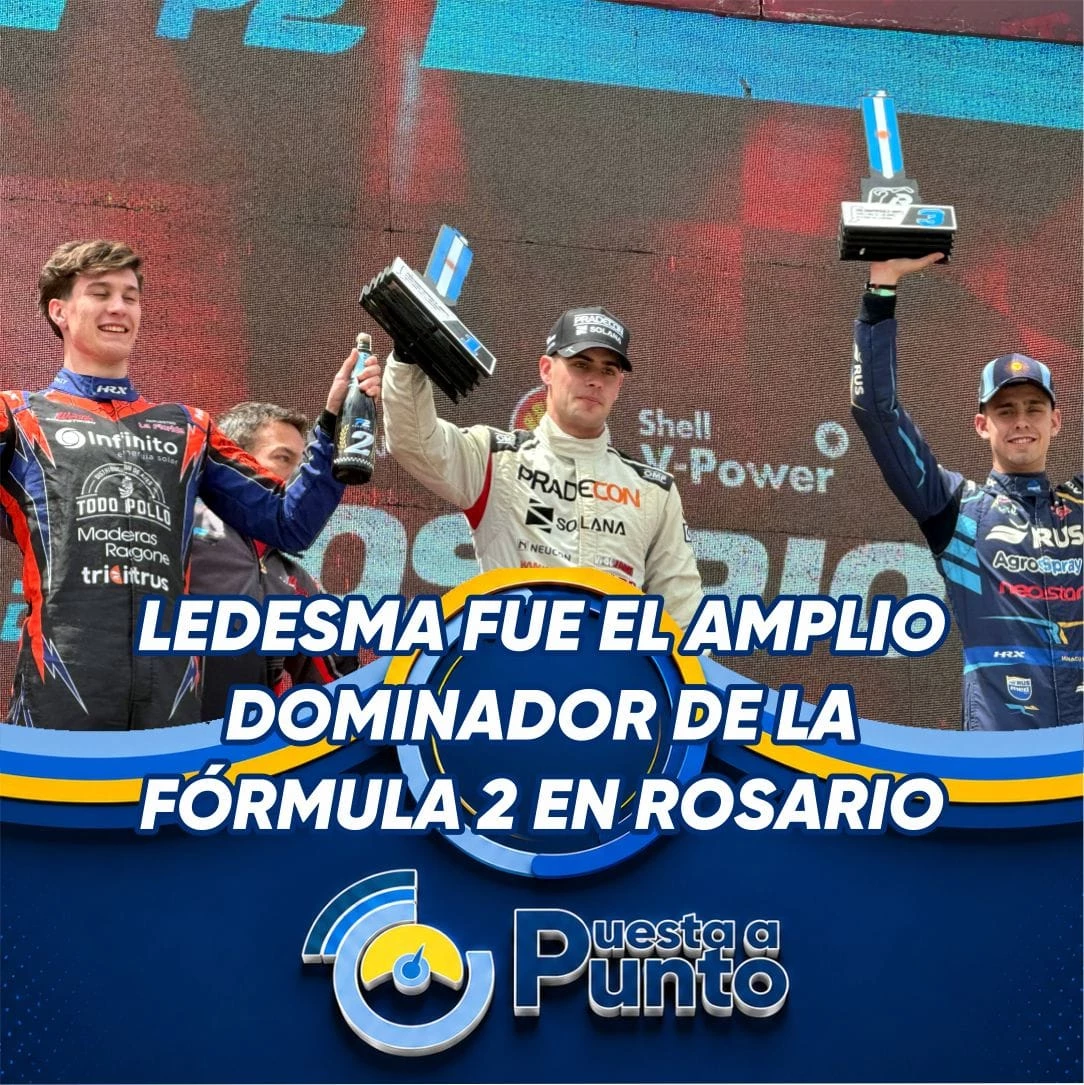 Foto: Franco Ledesma se quedó con la pruena de la Fórmula 2.