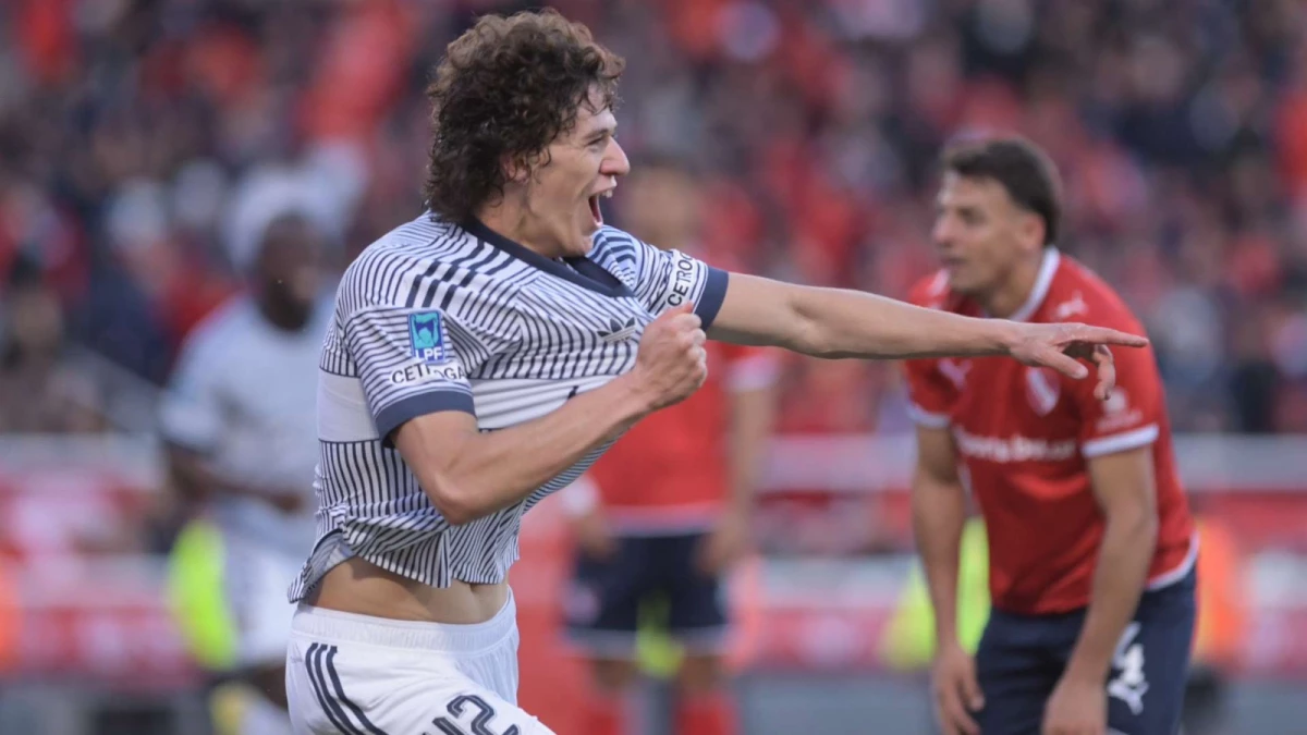 “Jagger” Herrera celebra su primer gol con la camiseta de Boca.Foto de Julián Álvarez (RTA - DeporTV).