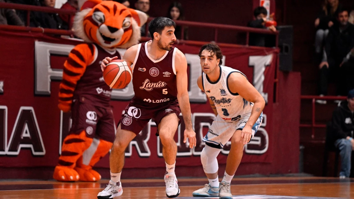 Foto: Lanús tuvo la fiereza de un tigre para quedarse con un triunfo importante en el Rotili y la experiencia de Juan Brussino (5) fue clave.